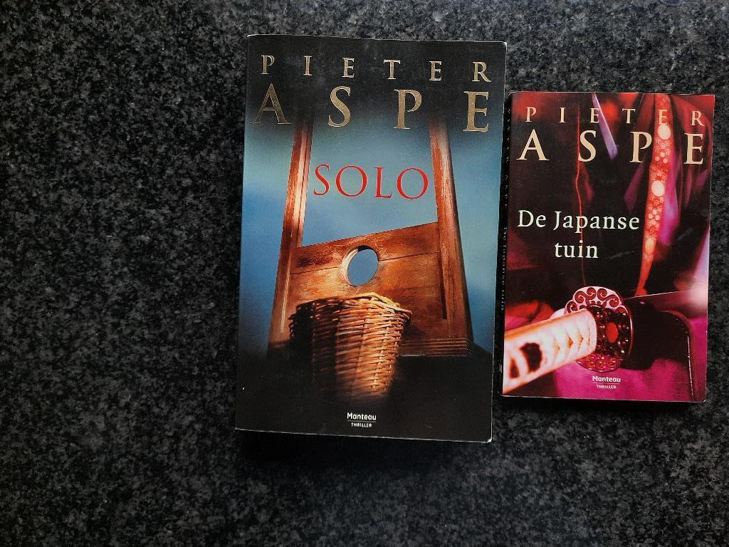 Pieter Aspe: solo ( + De Japanse tuin), België, Pieter Aspe, Ophalen of Verzenden, Zo goed als nieuw