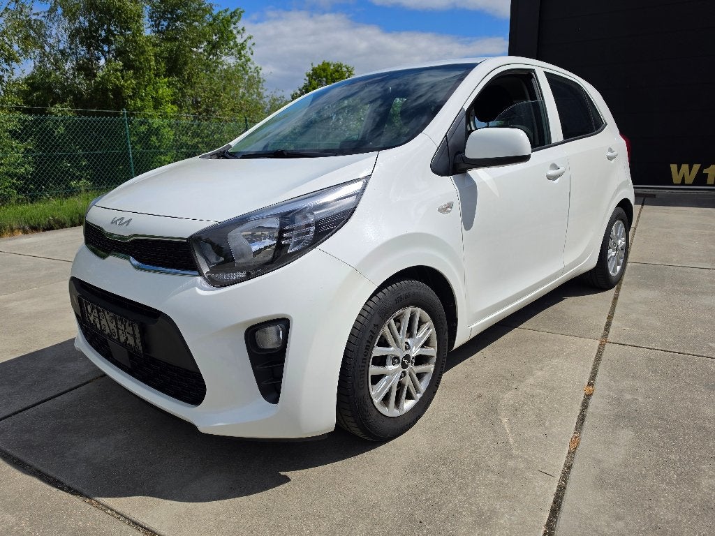 Kia Picanto 1.0 GDI Automaat 2023 Airco + Garantie, Auto's, Automaat, Start-stop-systeem, Wit, Bedrijf
