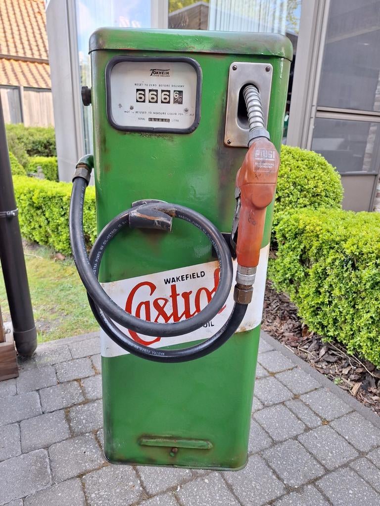 Mooie oude Tokheim benzinepomp, Ophalen
