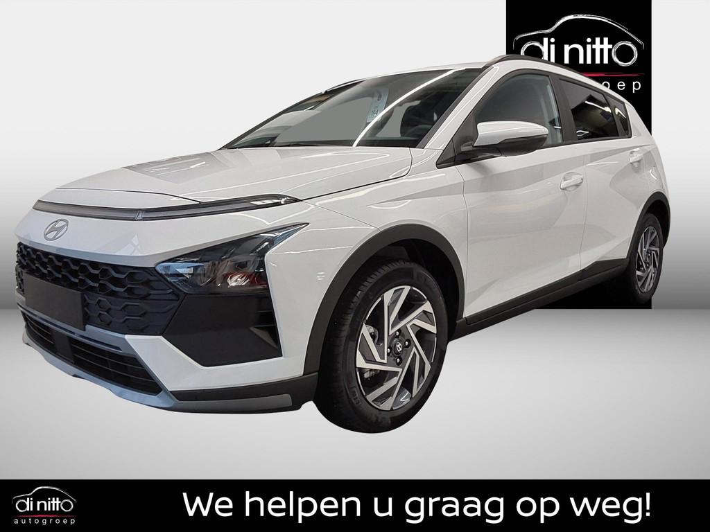 Hyundai Bayon 1.0 T-GDI 7-DCT TECHNO 998CC - 3L - 6PK, Auto's, Stof, Zwart, Bedrijf, 74 kW