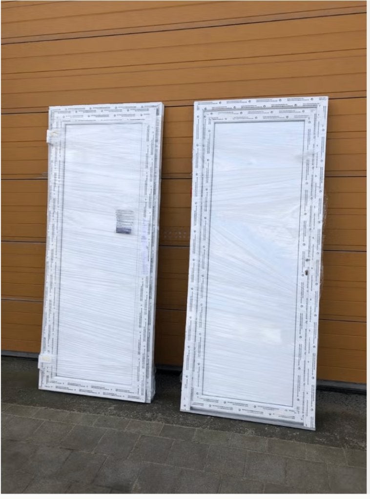buitendeuren buitendeur kunststof zonder glas, Ophalen, Gebruikt, Glas, Buitendeur