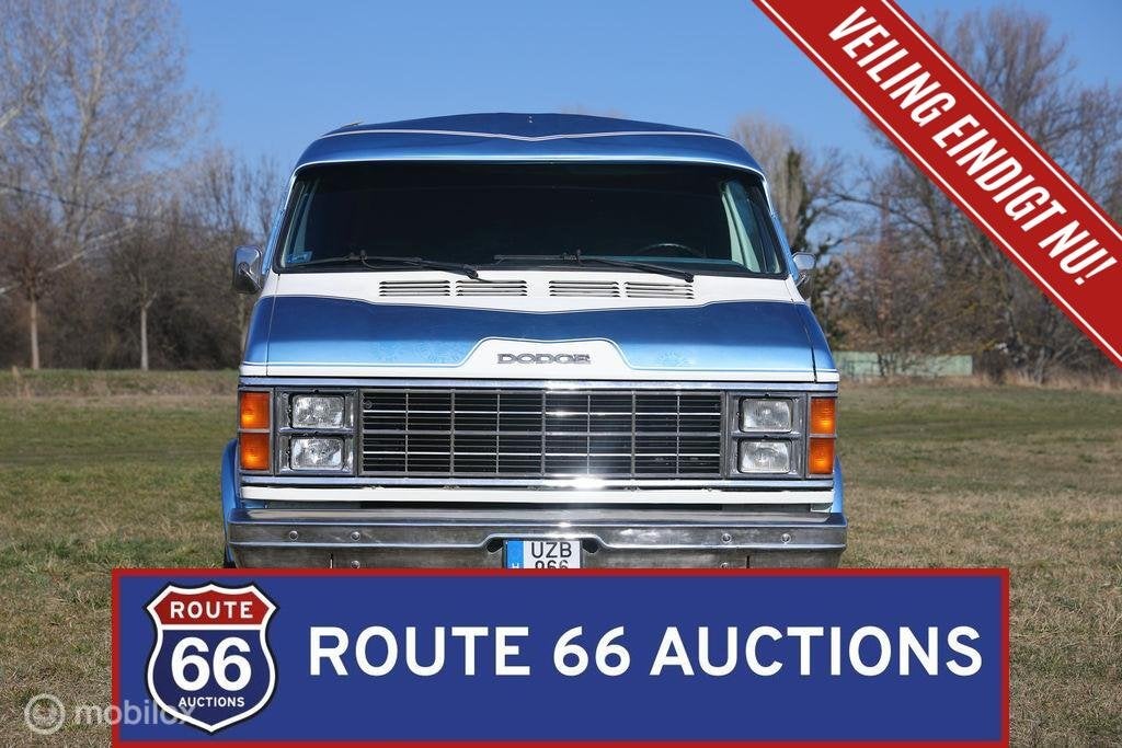 Dodge Ram Van B150 | 1982 | Route 66 Auctions, Autos, Achat, Entreprise, Boîte manuelle, Autre carrosserie