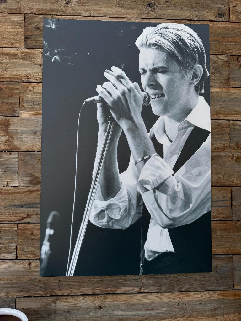 Mooie grote foto van David Bowie, Enlèvement, Comme neuf