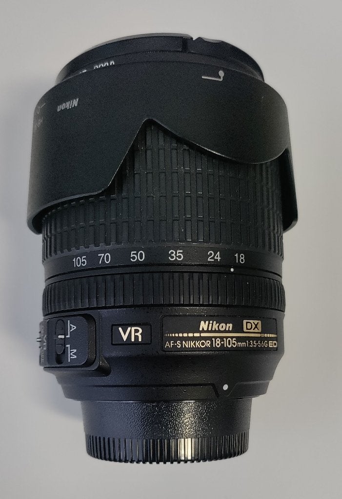 Objectif Nikkor AF-S 18-105mm F3.5-5.6 G ED, 45 mm, Filtre inclus, Nikon, Comme neuf