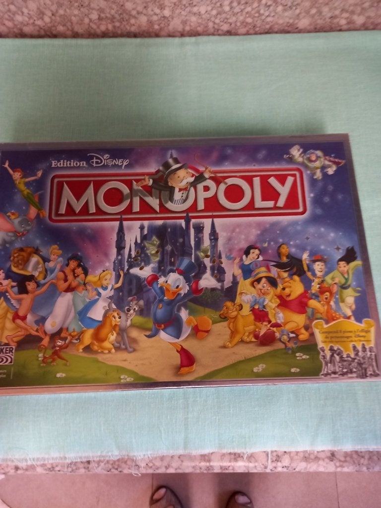 Onvolledige Monopoly Disney in Franse taal voor 2 euro, Ophalen, Gebruikt