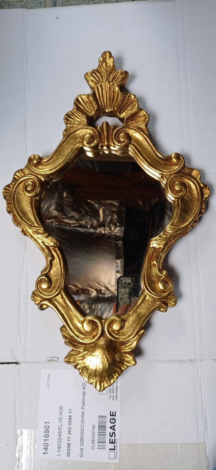 Vintage gouden spiegel, Antiek en Kunst, Antiek | Spiegels, Ophalen