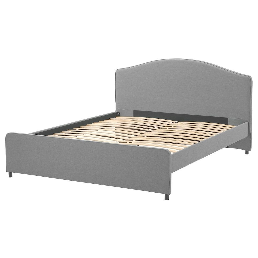 Lit, Gris, Tissu, Enlèvement, 140 cm