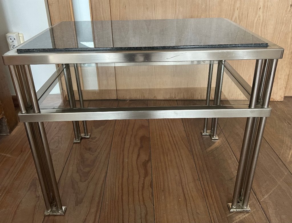 Vintage bijzettafel Belgocrome, Vintage, Moins de 55 cm, 45 à 60 cm, Enlèvement