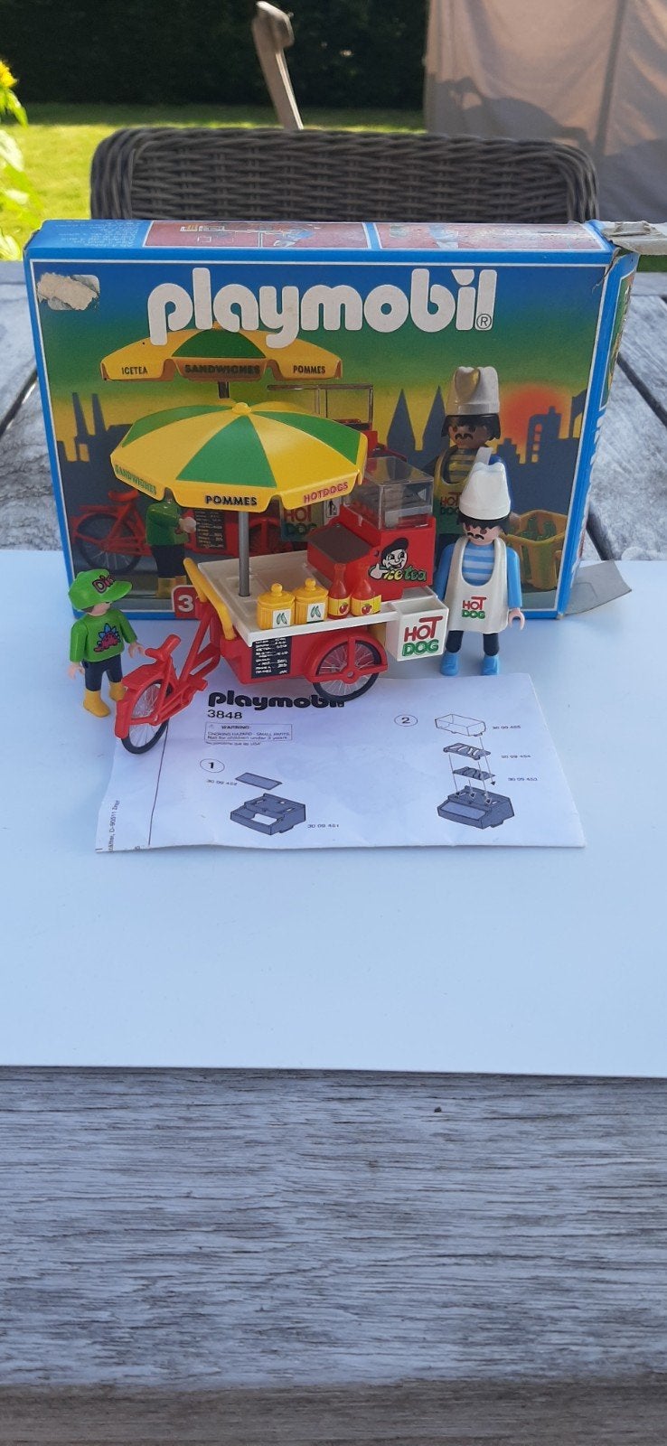 Playmobil- 3848 hotdogkraam (1996), Ophalen of Verzenden