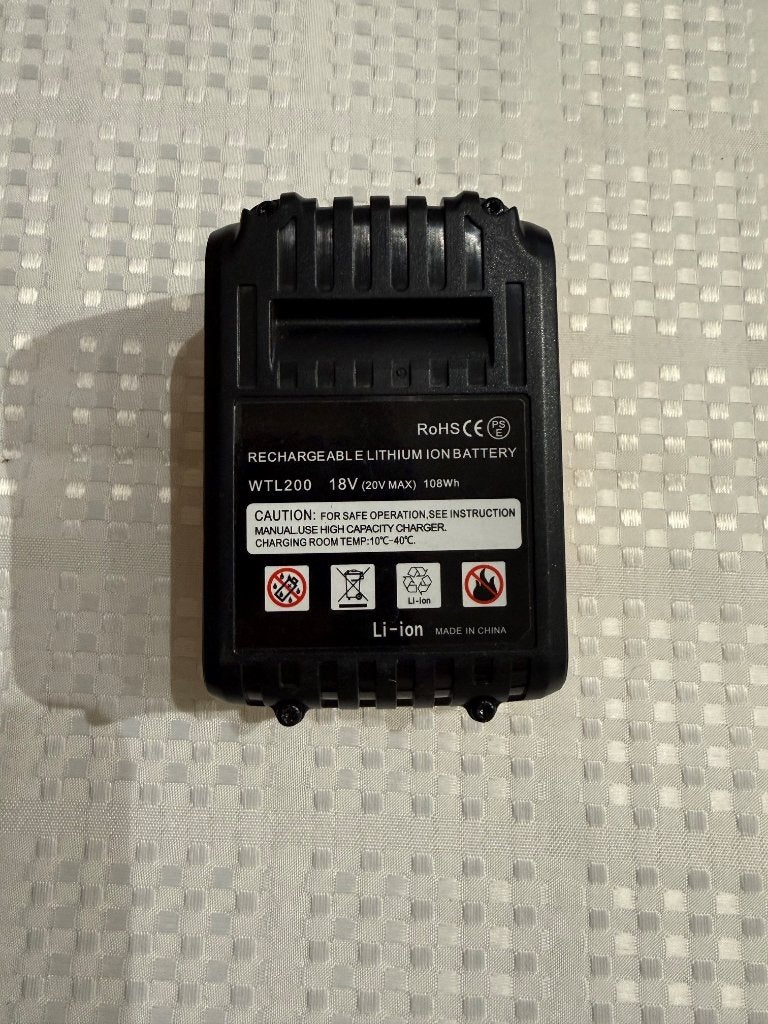 Batterie Li-ion 2,0 V 5,0 Ah compatible pour DeWalt - Usagée, Enlèvement, Utilisé