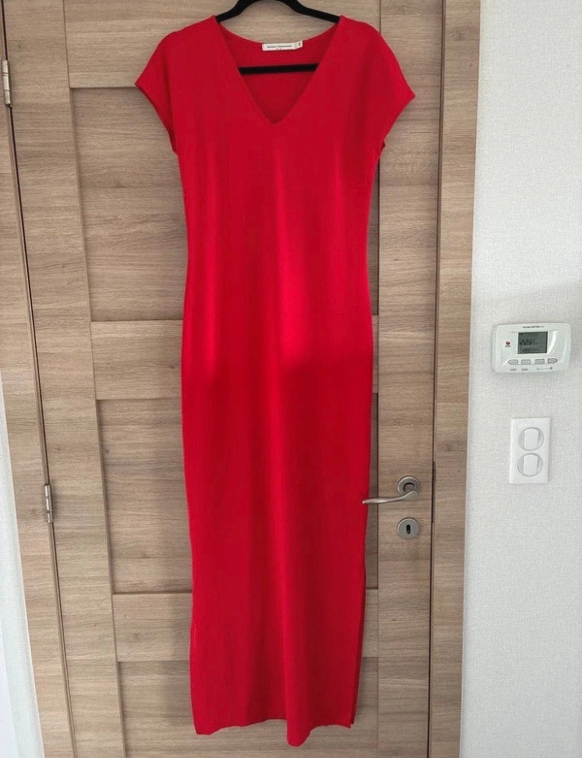 Maxijurk van NATHALIE VLEESCHOUWER mt XS, Kleding | Dames, Ophalen of Verzenden, Zo goed als nieuw, Rood