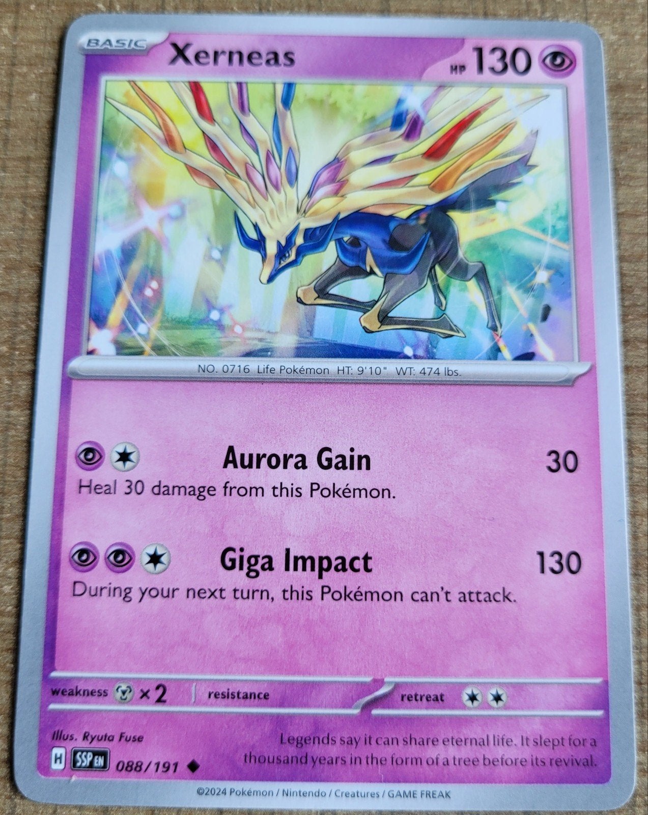Xerneas (088/191), Ophalen of Verzenden, Zo goed als nieuw, Losse kaart