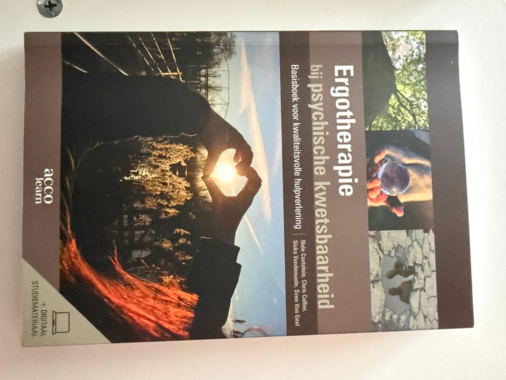 Ergotherapie in de psychische kwetsbaarheid, Boeken, Studieboeken en Cursussen, Ophalen, Zo goed als nieuw, Hoger Onderwijs