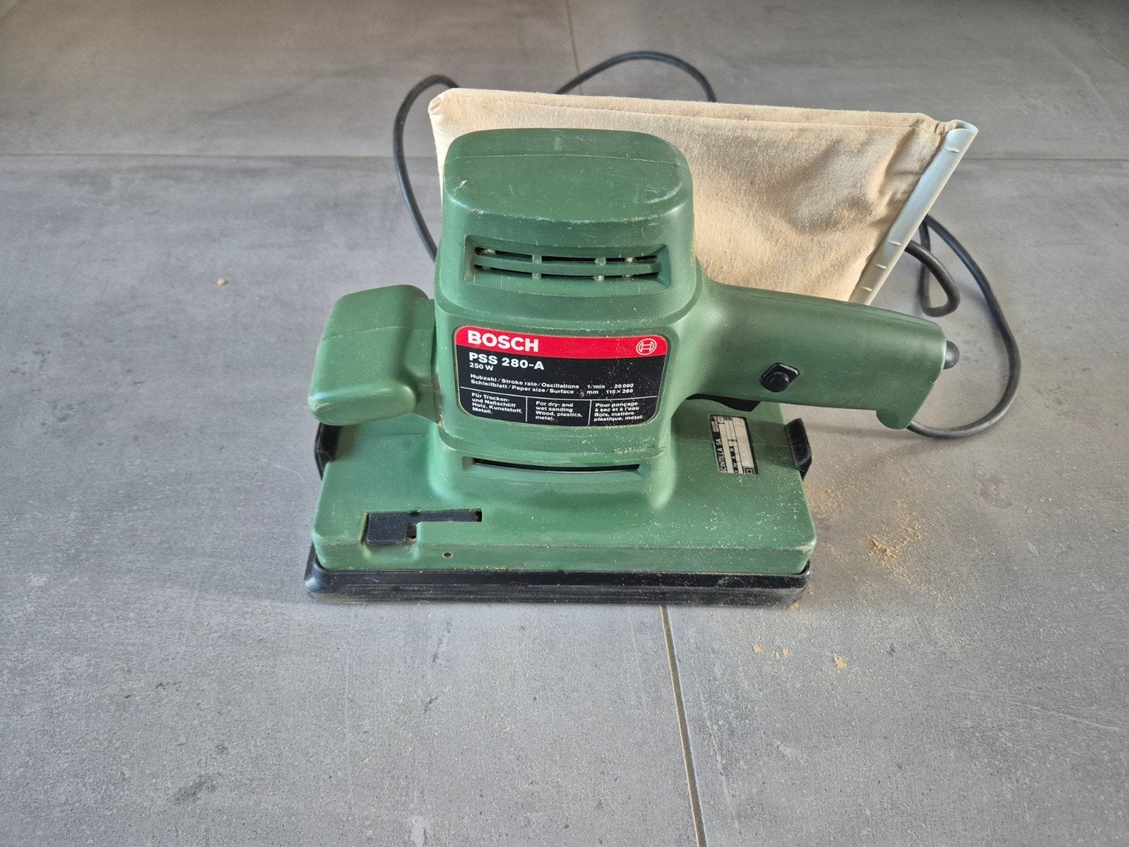 vlakschuurmachine Bosch, Enlèvement, Utilisé, Moins de 600 watts, Ponceuse orbitale