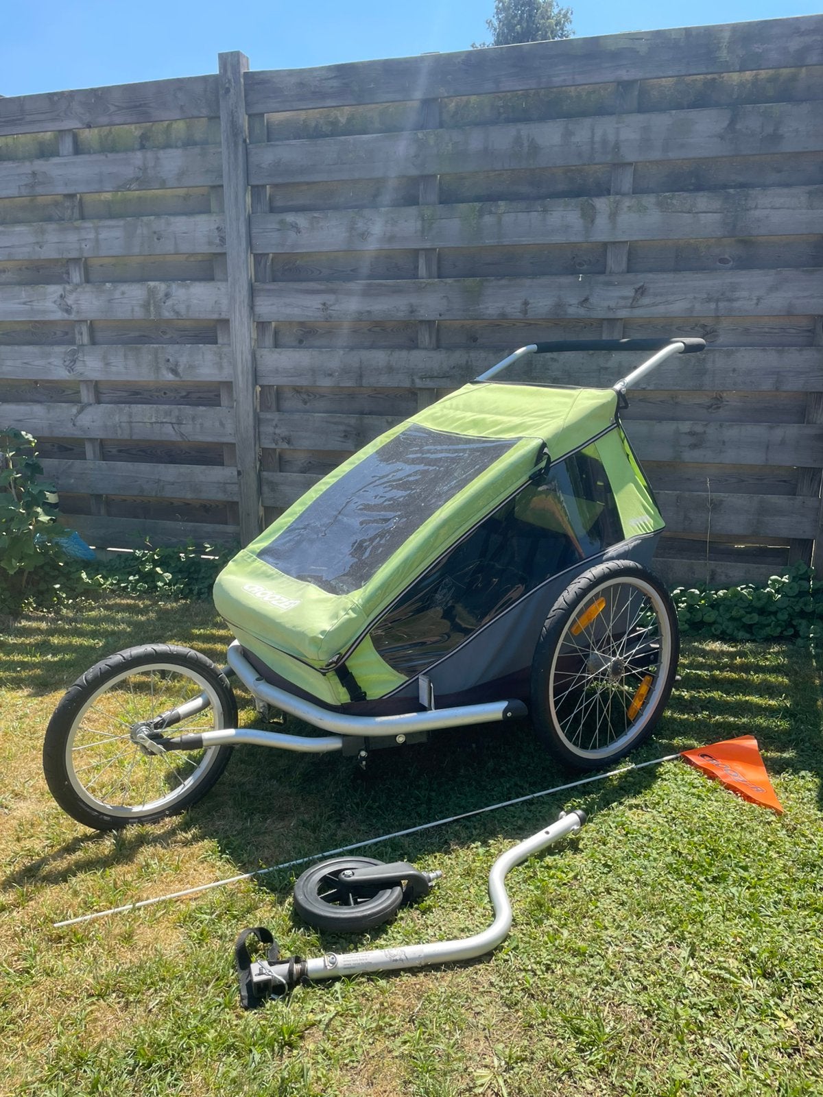 Fietskar met 2 zitjes, Ophalen, Gebruikt, Kinderkar