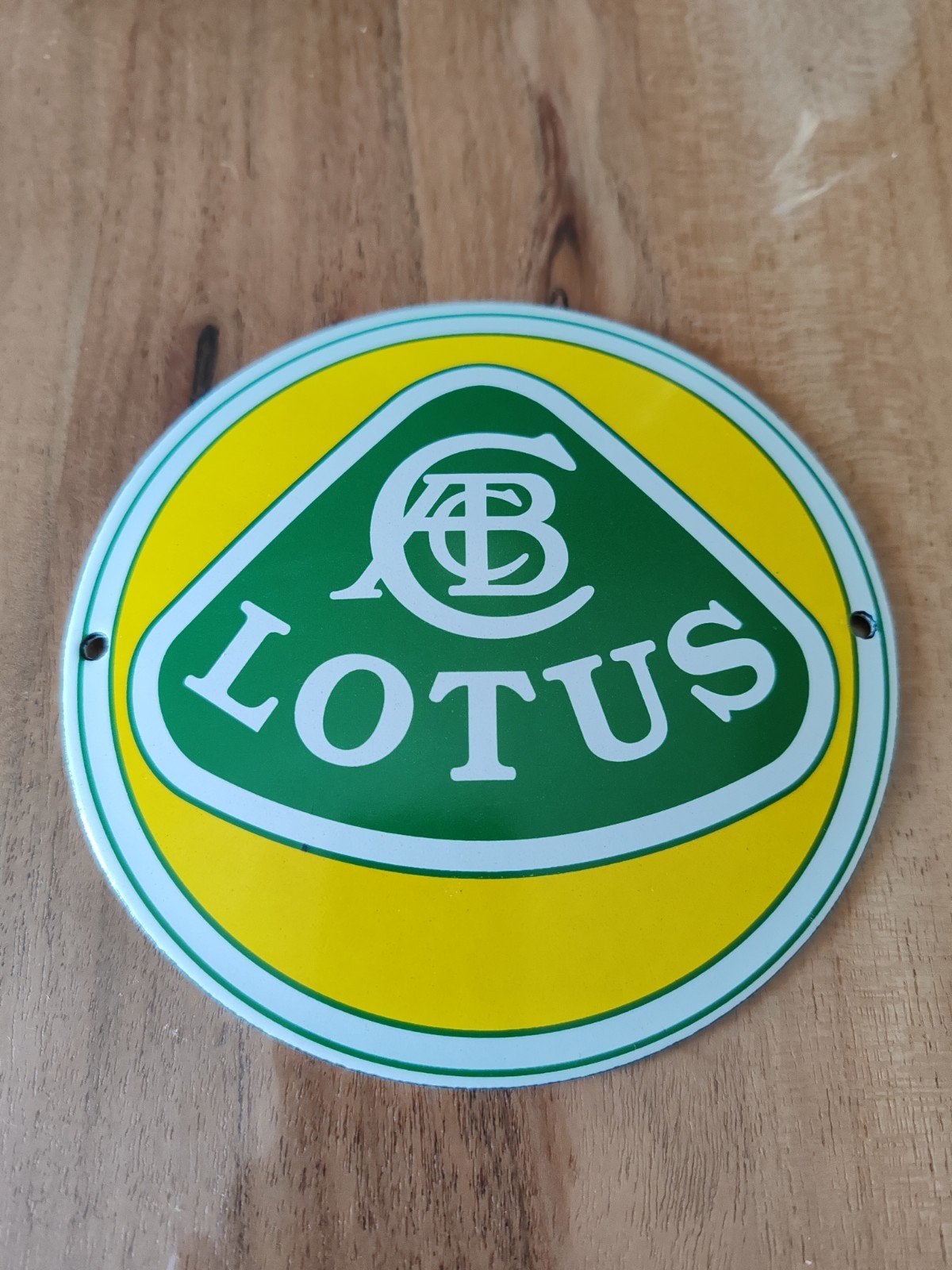 Emaille plaat Lotus, Ophalen of Verzenden, Zo goed als nieuw, Reclamebord