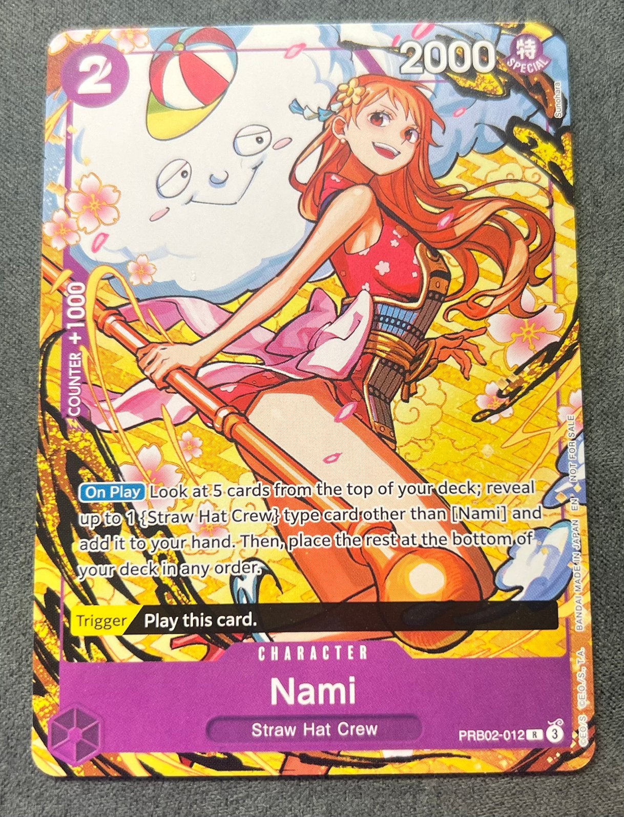 Nami, Ophalen, Zo goed als nieuw, Losse kaart