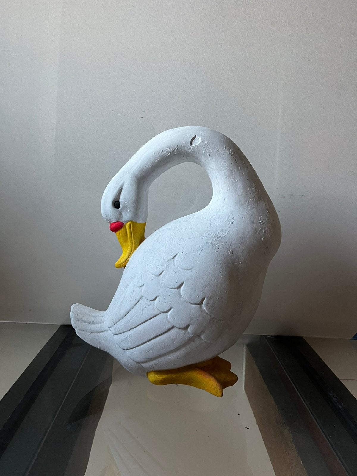 Prachtig antiek zwanen beeld, Ophalen