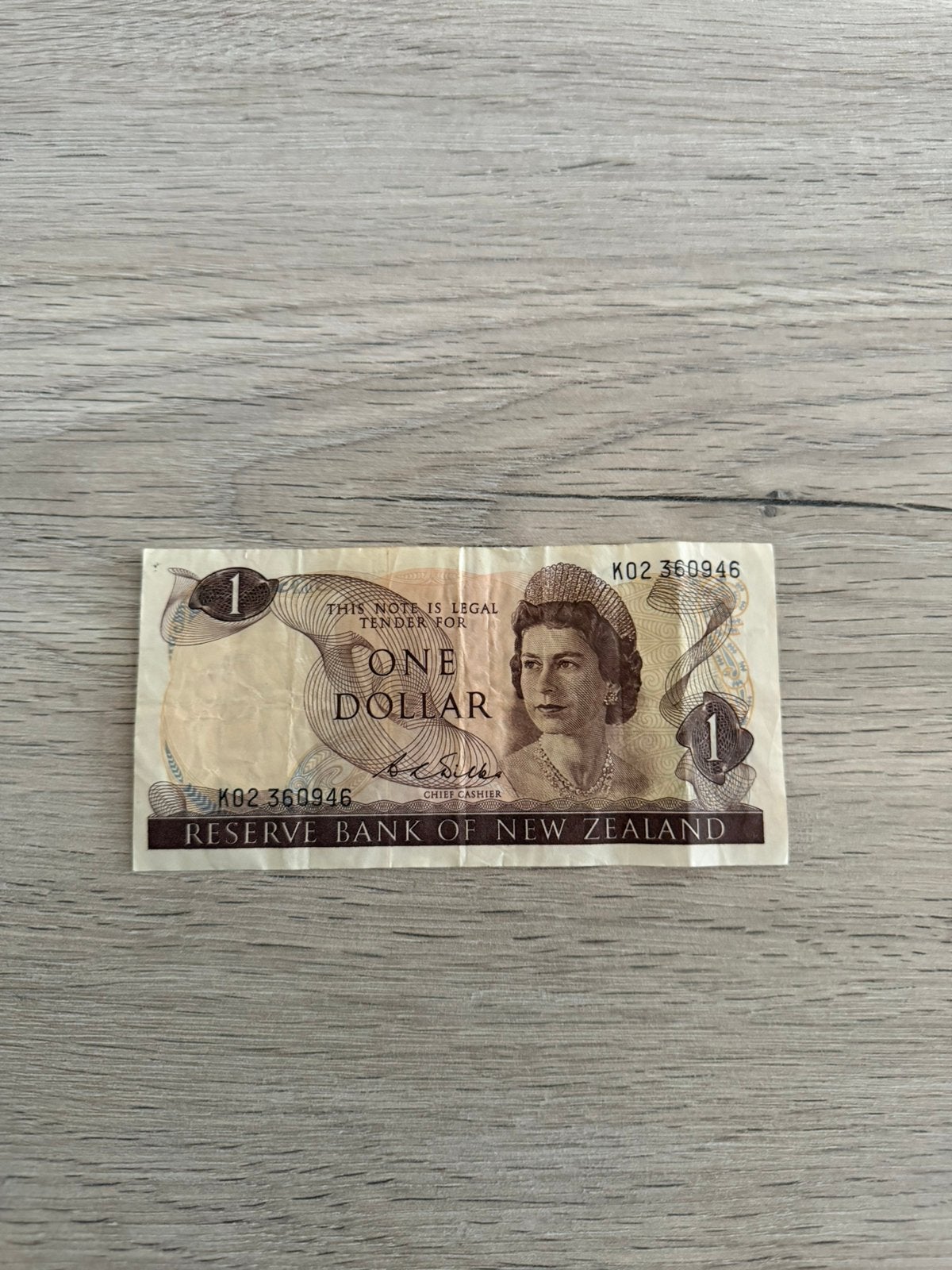 Ancien 1 dollar néo-zélandais, Timbres & Monnaies, Billets de banque | Europe | Billets non-euro, Enlèvement ou Envoi