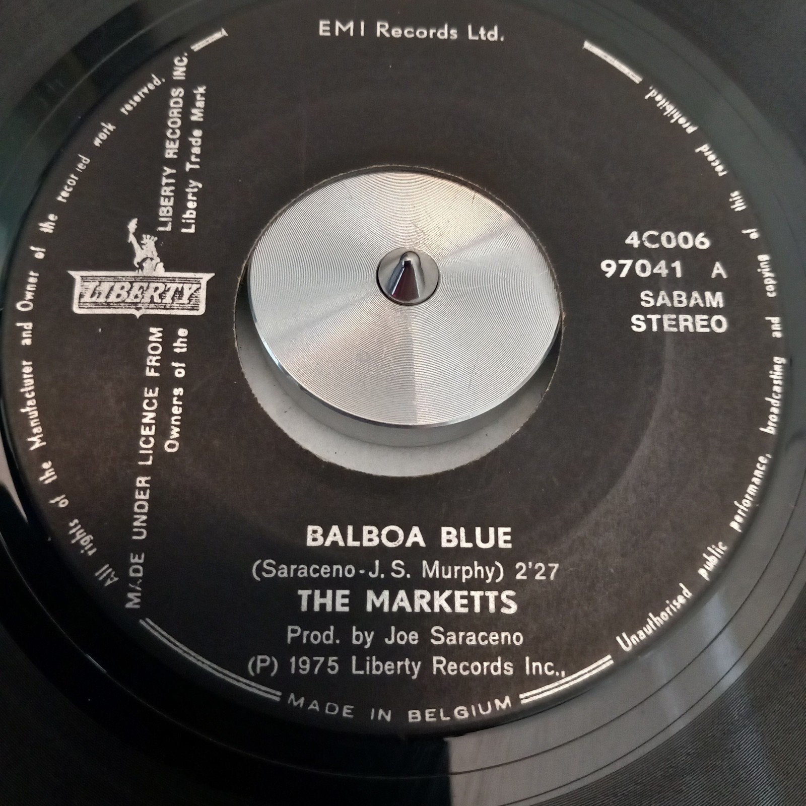 THE MARKETTS. BALBOA BLUE + SUFFER'S STOMP. POPCORN 45T, Enlèvement ou Envoi