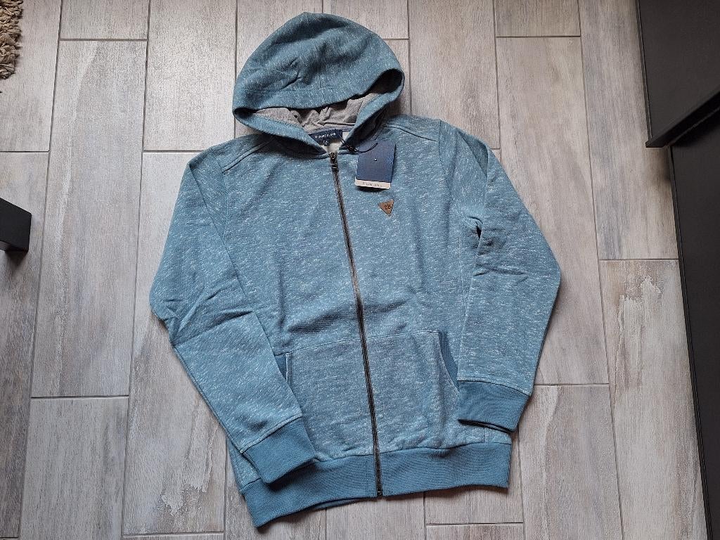 ★ M164 - Nieuwe trui met kap Terre Bleue met label, Kinderen en Baby's, Kinderkleding | Maat 164, Nieuw, Jongen, Trui of Vest
