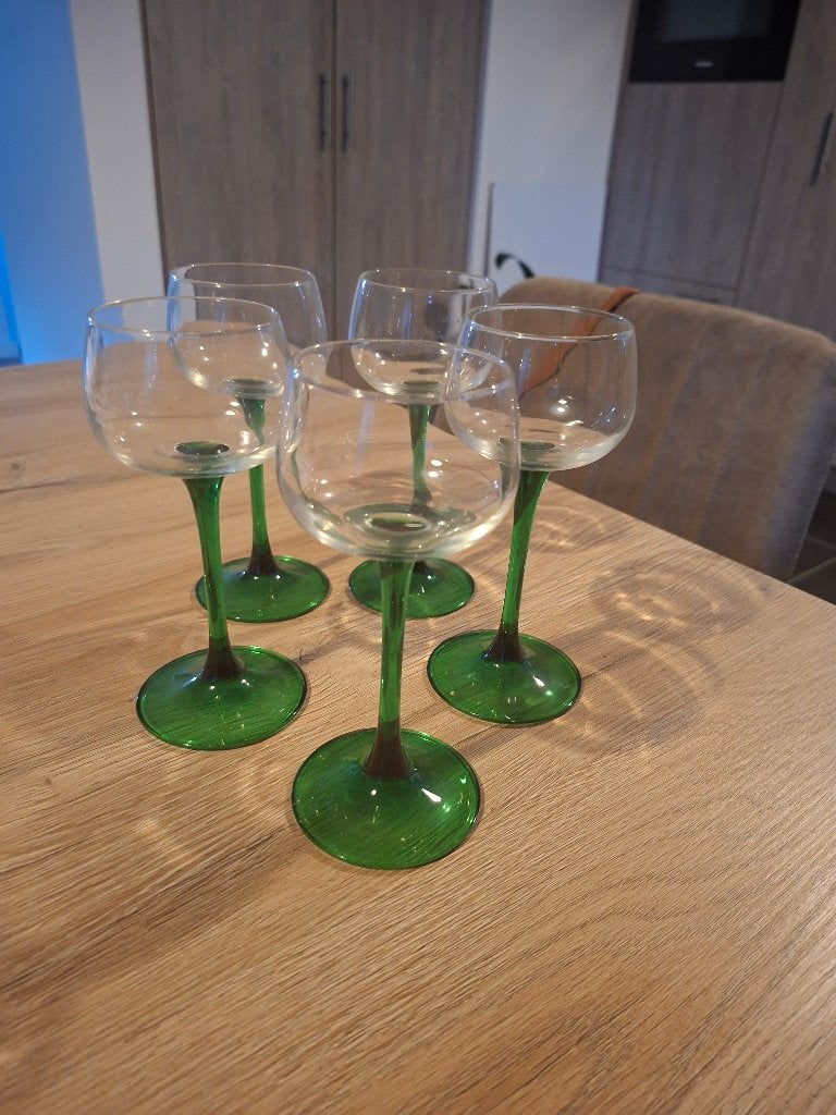 5 Luminarc wijnglazen, Enlèvement, Comme neuf, Autres types