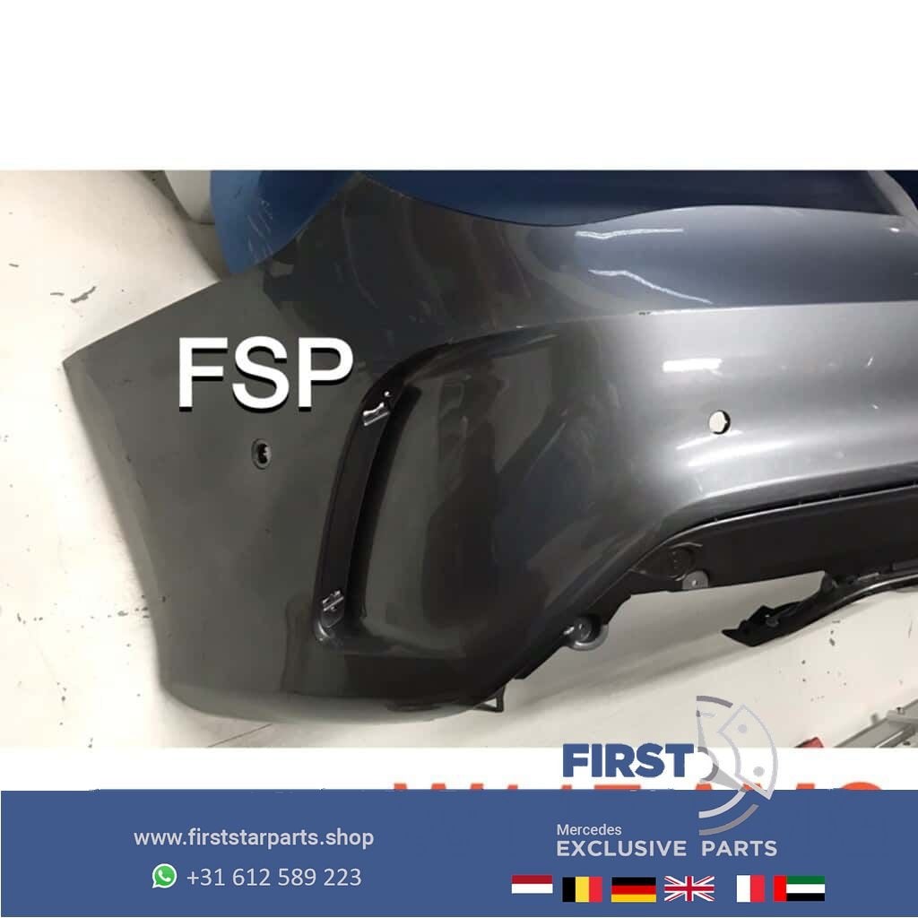 W117 X117 CLA / Shooting brake AMG Achterbumper zwart wit gr, Arrière, Utilisé, -, -