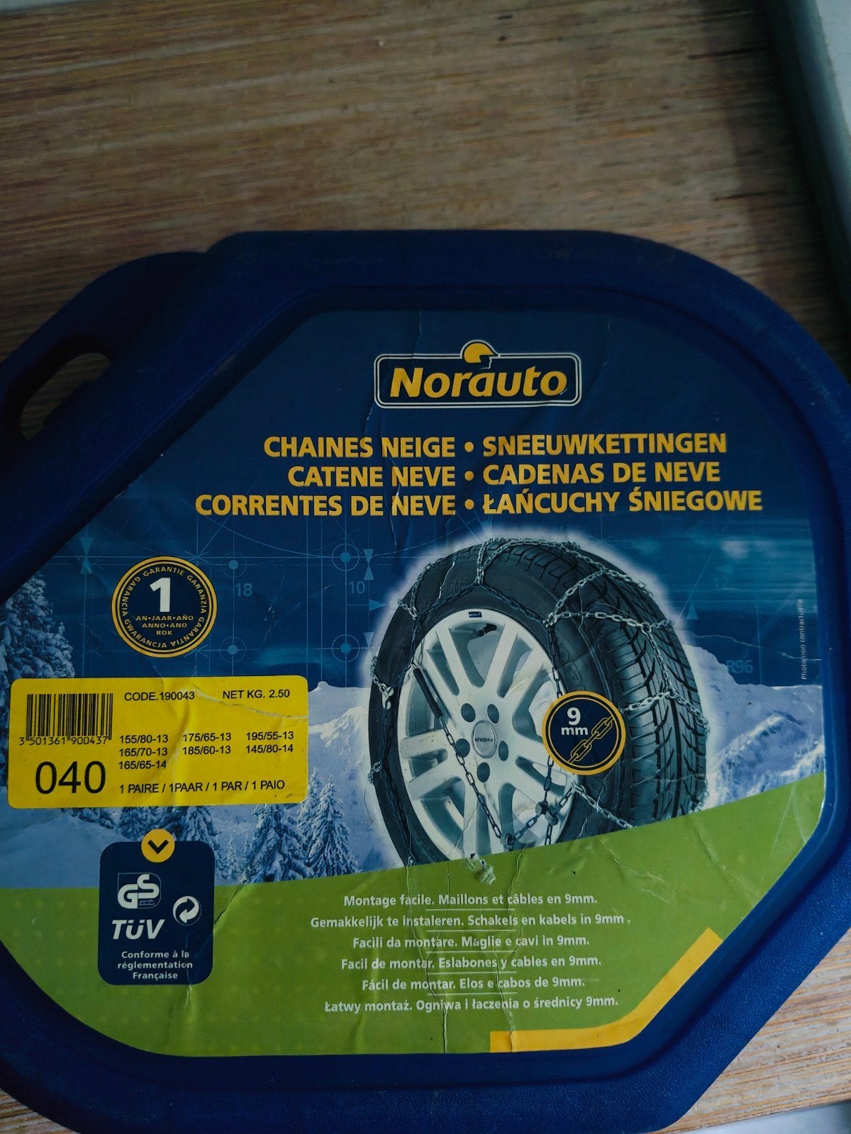sneeuwkettingen norauto maat 040, Autos : Divers, Enlèvement, Comme neuf