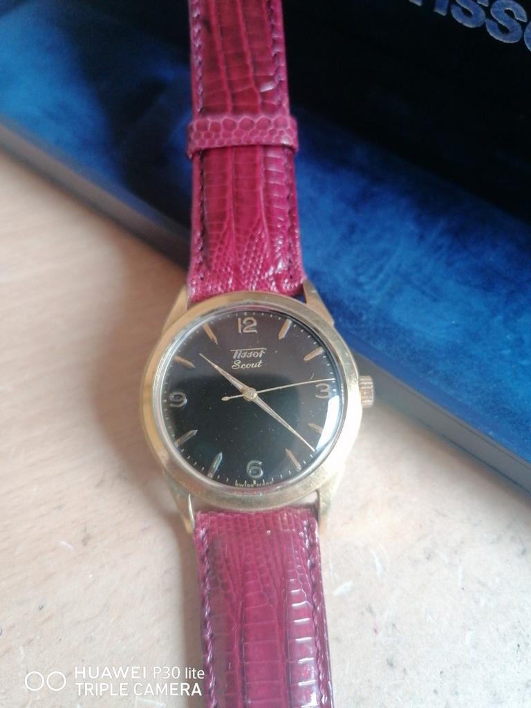 Tissot-horloge, Handtassen en Accessoires, Ophalen of Verzenden, Goud, Tissot