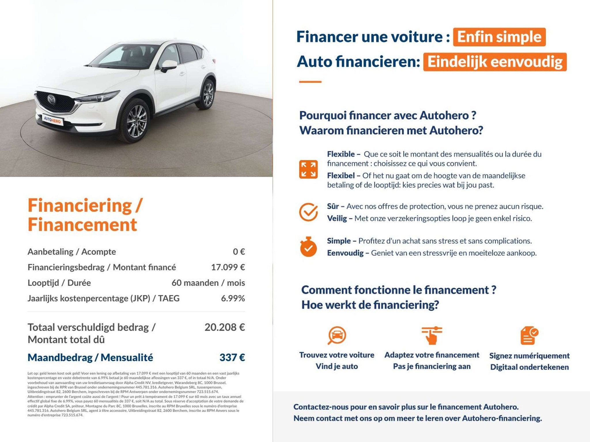 Mazda CX-5 2.2 Turbodiesel Exclusive-Line 2WD (bj 2020), Gebruikt, 2191 cc, https://public.car-pass.be/vhr/afc7ef27-6ca7-4abe-bdbb-d945aa28cabf