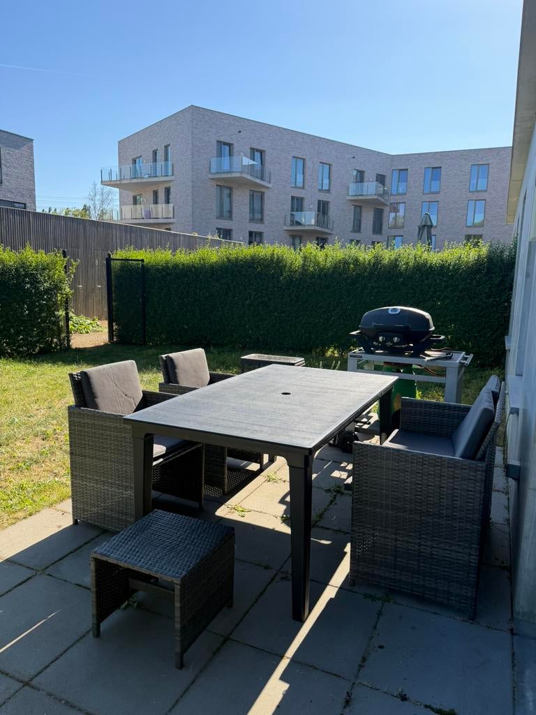 Tuinset met sofa en tafel – klaar voor gebruik, Tuin en Terras, Tuinsets en Loungesets, Zo goed als nieuw, Tuinset, Ophalen