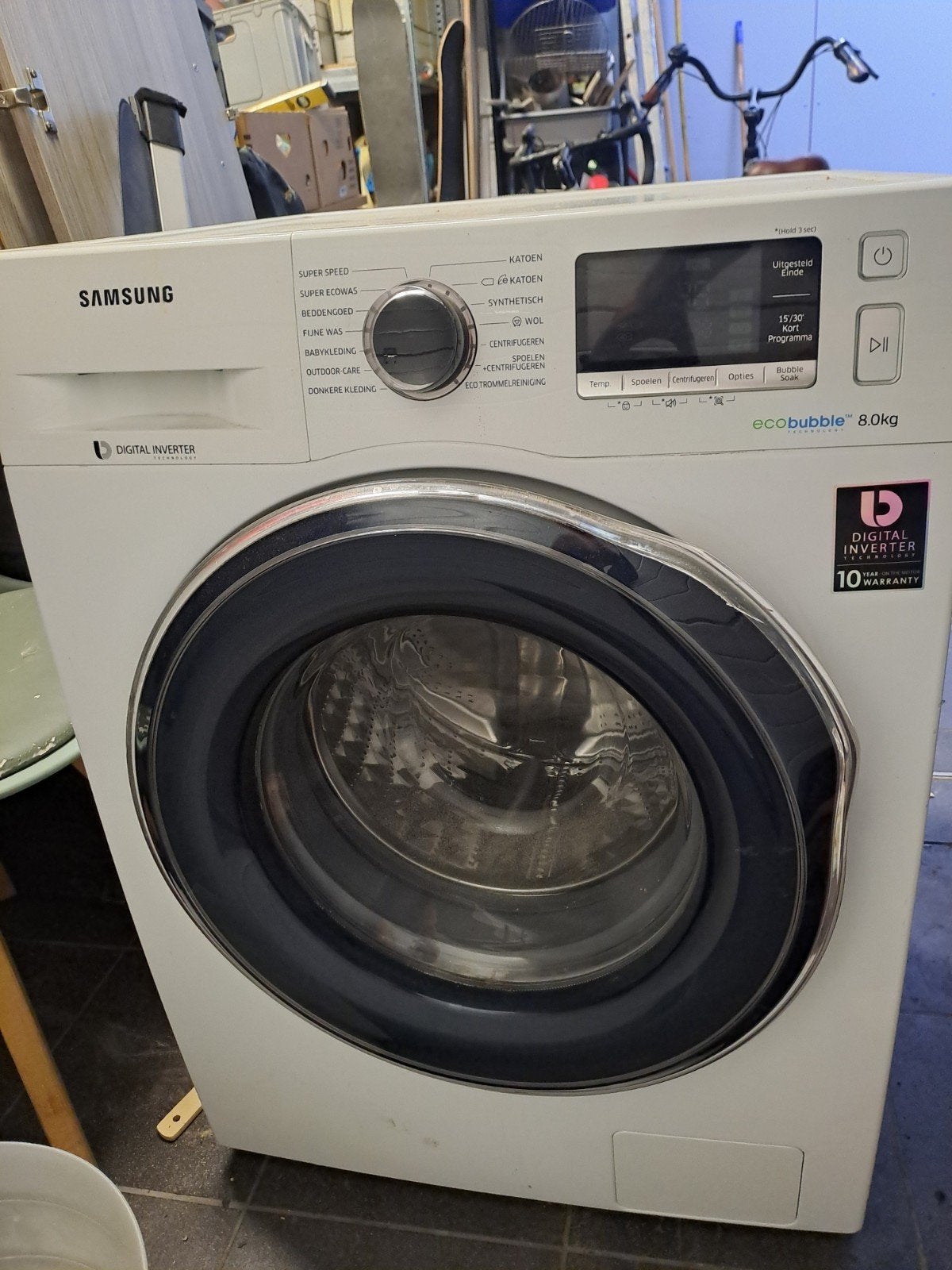 wasmachine Samsung, Elektronische apparatuur, Wasmachines, Ophalen, Gebruikt, 8 tot 10 kg, Voorlader