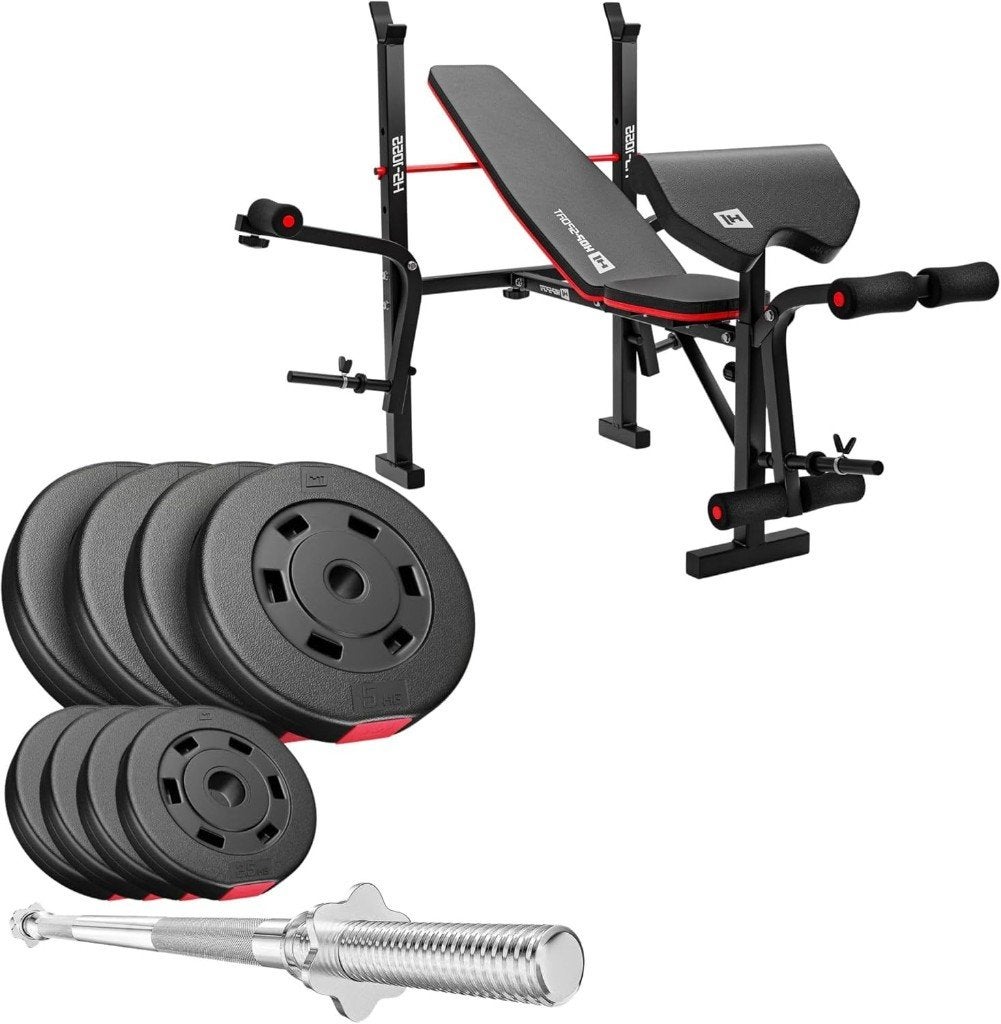 Banc d'entraînement pliable HS HOP SPORT 1055, Sport en Fitness, Fitnessmaterialen, Ophalen of Verzenden, Zo goed als nieuw, Armen