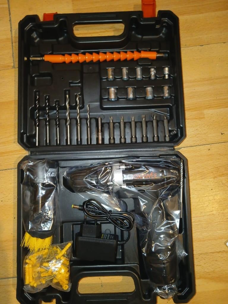 Coffret Perceuse-Visseuse Sans Fil GOXAWEE 12V, Bricolage & Construction, Outillage | Foreuses, Neuf, Enlèvement ou Envoi, Vitesse variable