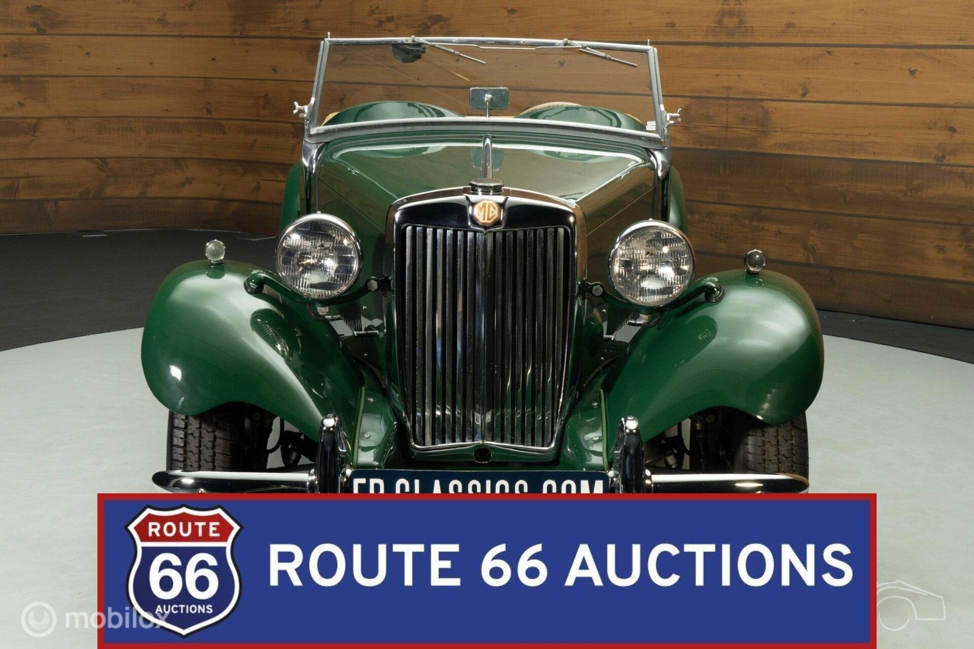 MG TD | 1950 | Route 66 Auctions, Auto's, Zwart, Bedrijf, Handgeschakeld, Overige carrosserie