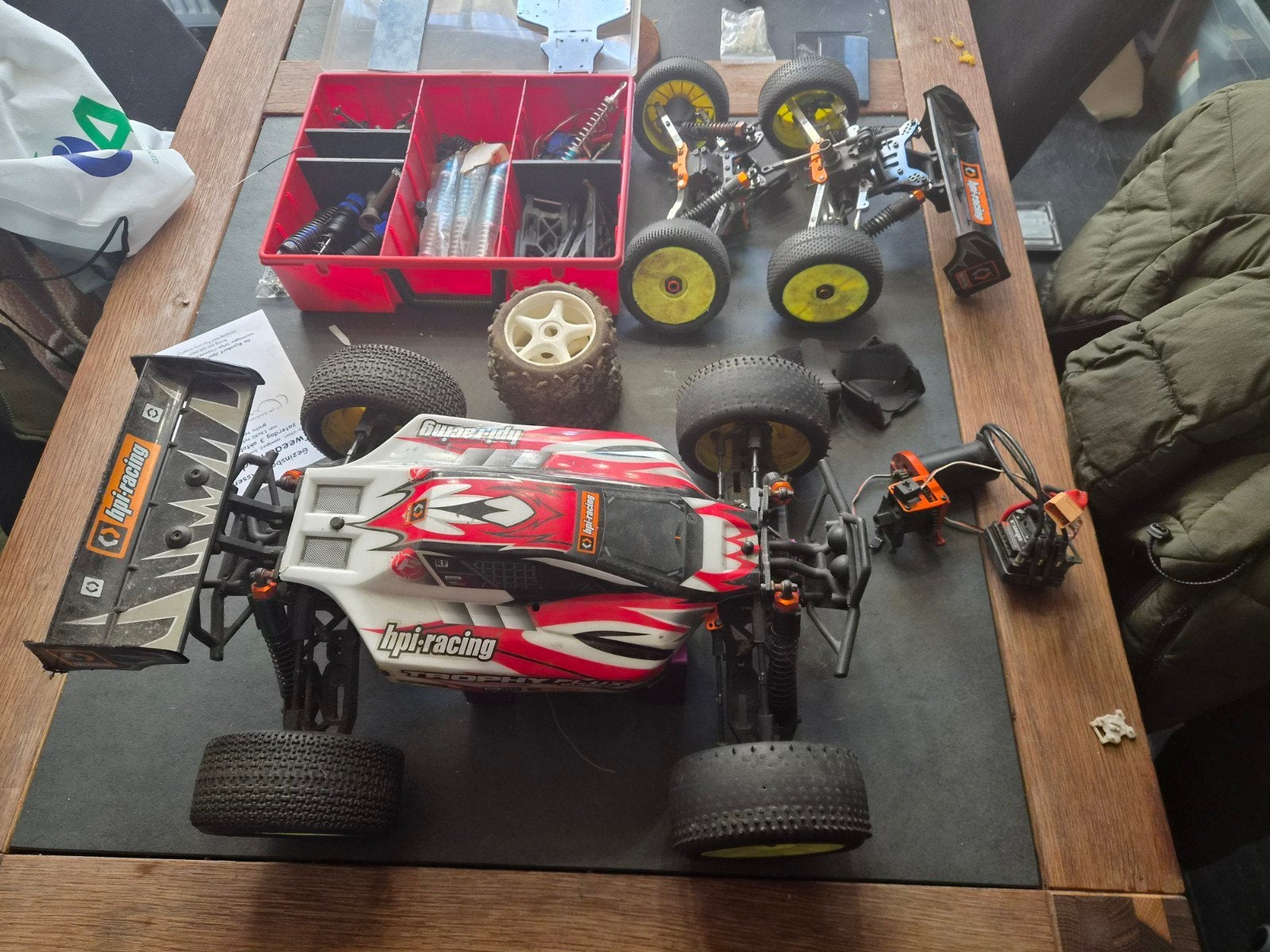 hpi race trophy buggies 2x brushless 1x nitro, Ophalen, Nitro