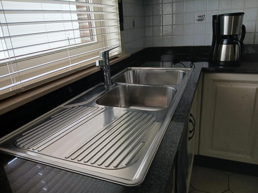 Afwasbak Franke + mengkraan hansgrohe, Maison & Meubles, Enlèvement, Utilisé, 50 à 100 cm