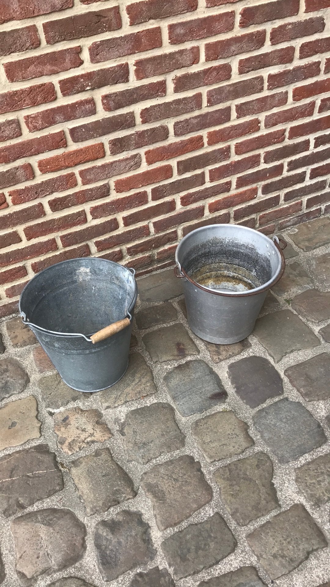 Zinken emmers, Tuin en Terras, Ophalen, Zo goed als nieuw