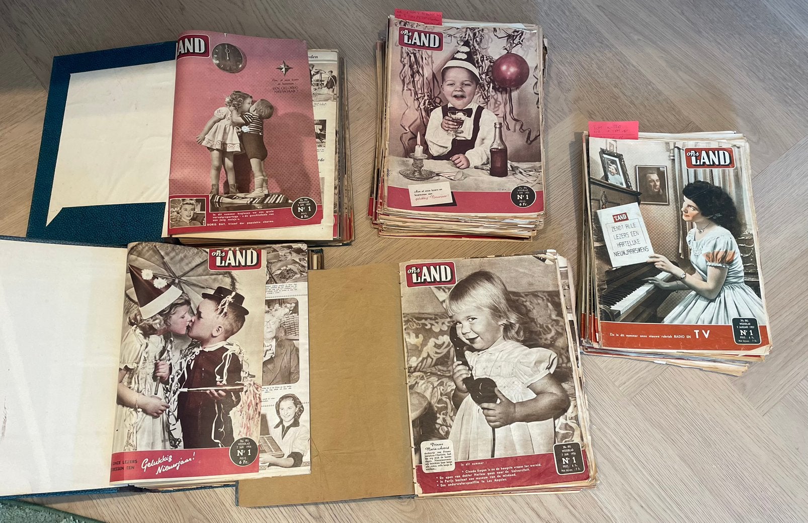 5 volledige jaargangen van Ons Land 1953 tem 1957, Boeken, Tijdschriften en Kranten, Ophalen, Gelezen, Krant