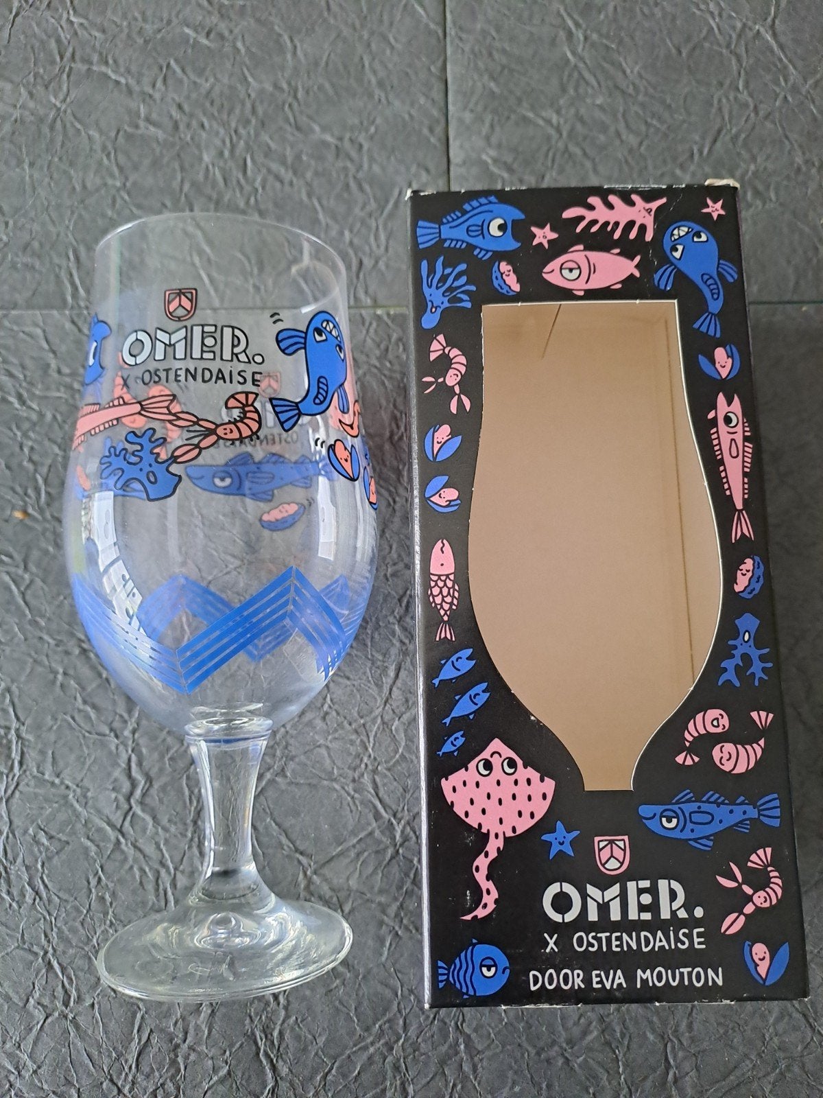 Omer glas Ostendaise 25 met doosje, Ophalen of Verzenden