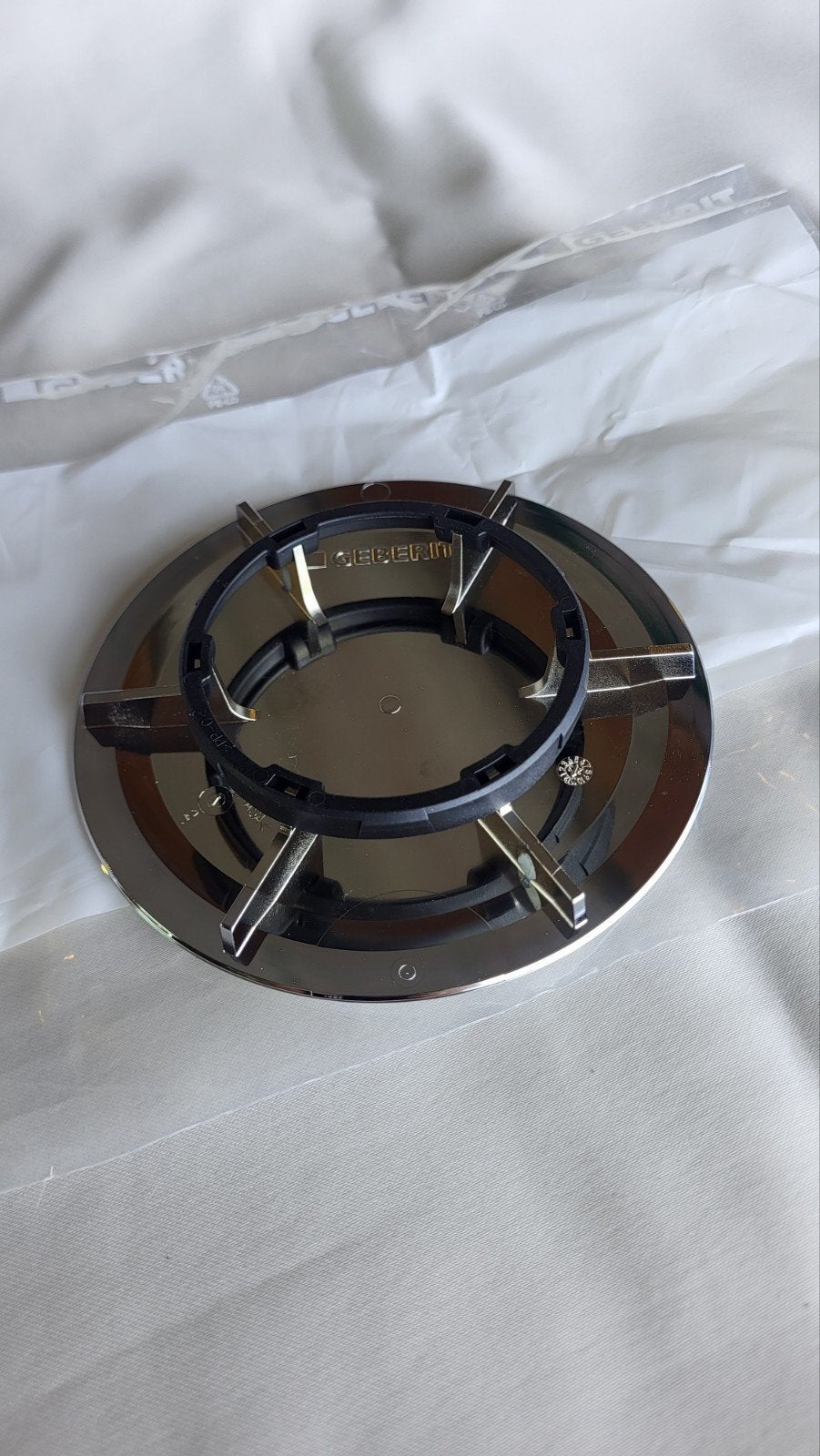 10x Geberit Afdekkap / Sifondeksel Douche (Chroom) - NIEUW, Doe-het-zelf en Bouw, Sanitair, Nieuw, Douche, Chroom, Ophalen of Verzenden