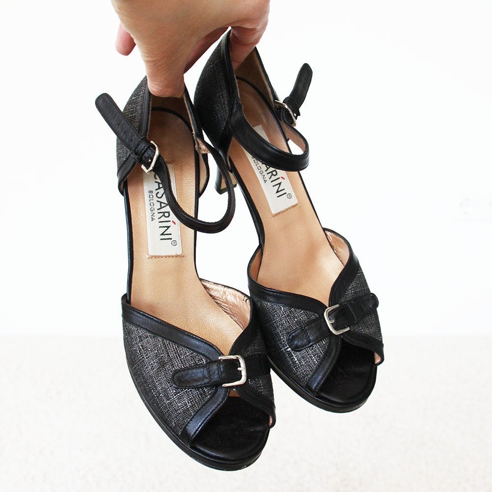 Magnifiques escarpins en cuir Casarini s1 (taille 37½) €30,-, Escarpins, Comme neuf, Casarini, Noir