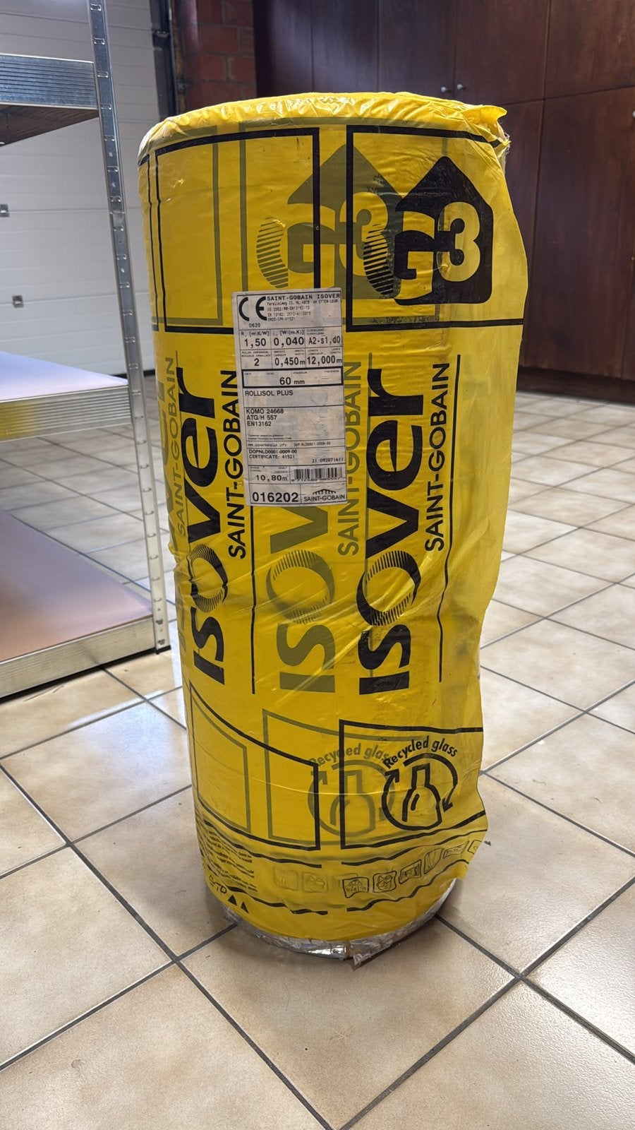 Isover  rolliso 6cm, Doe-het-zelf en Bouw, Ophalen, Zo goed als nieuw