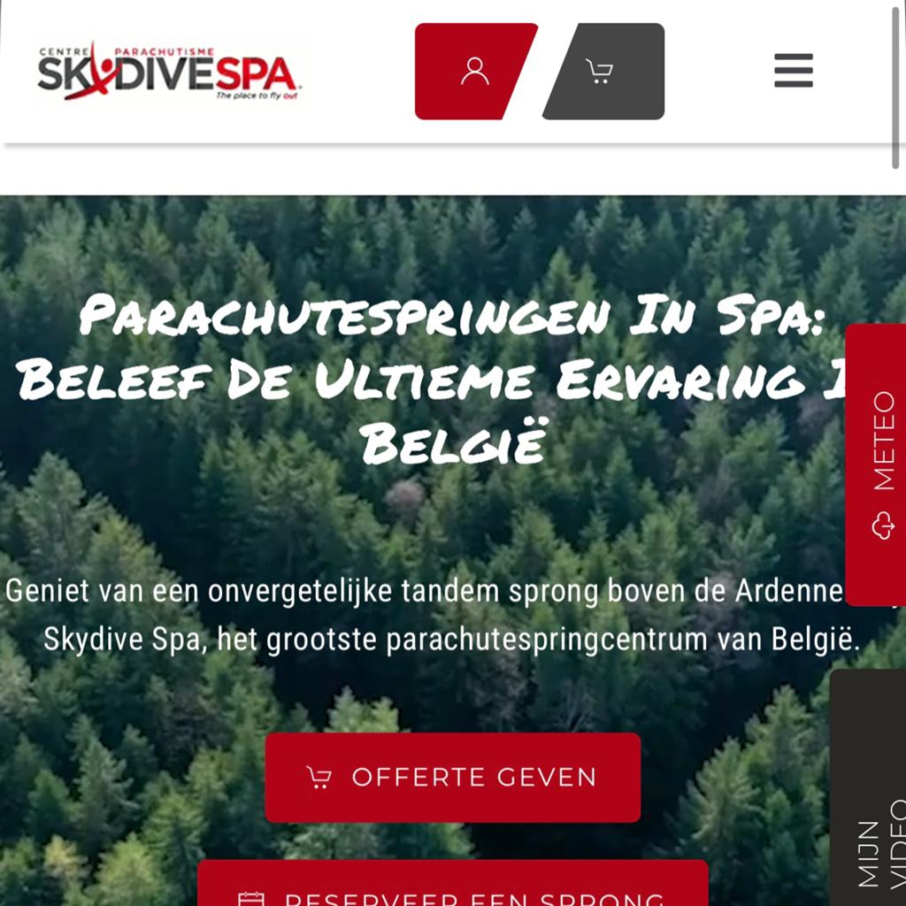 Saut en tandem et vidéo 360 (nouveau prix 350€), Une personne, Bon cadeau, Autres types