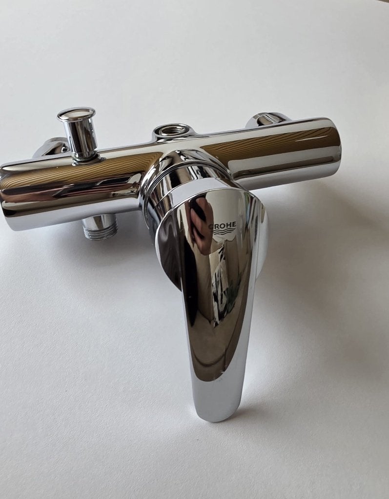 Grohe bad-/douchemengkraan – chroom – zeer goede staat, Ophalen of Verzenden, Zo goed als nieuw, Overige typen