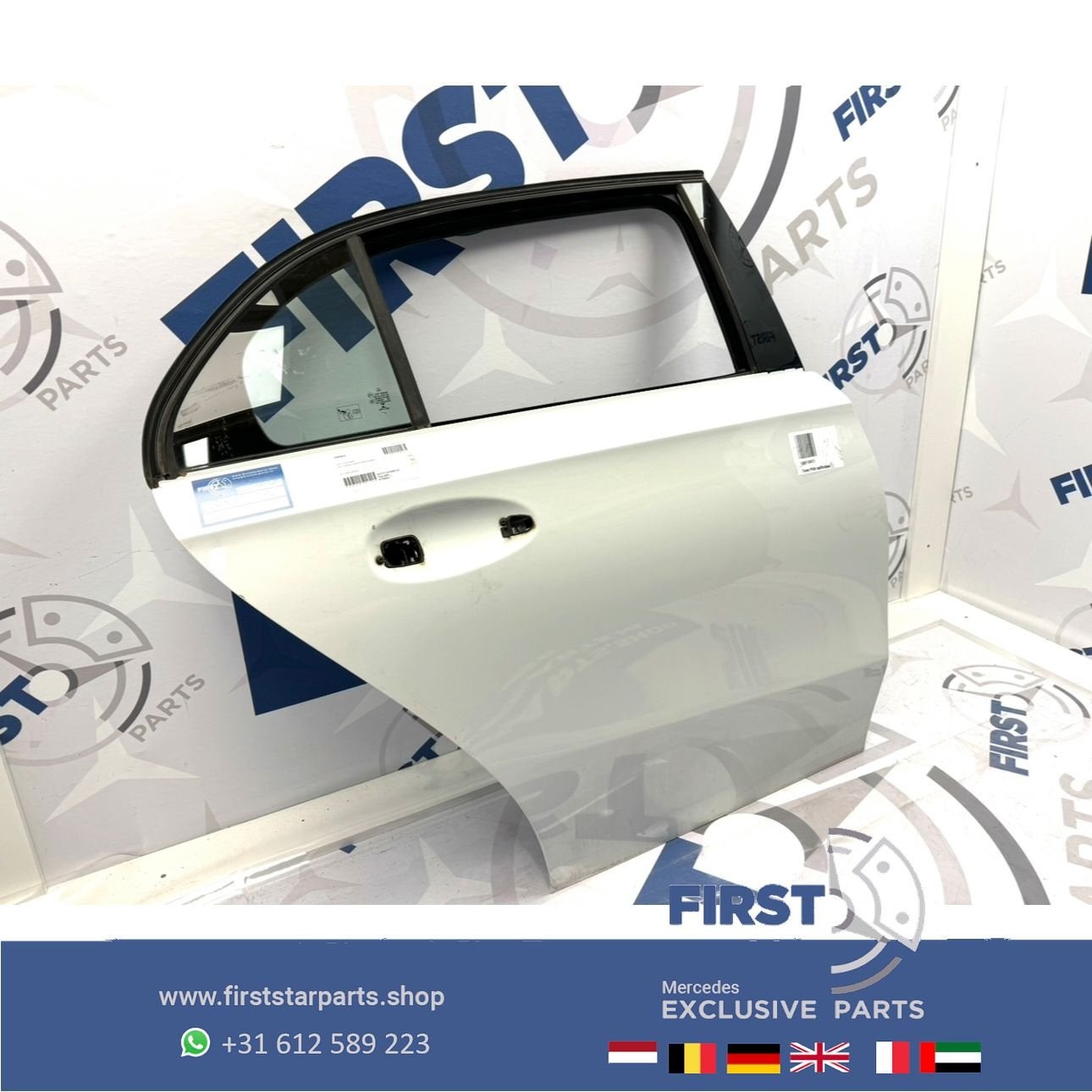 W177 V177 A Klasse SEDAN RECHTS ACHTER DEUR PORTIER WIT Merc, Gebruikt, -, Deur, Achter
