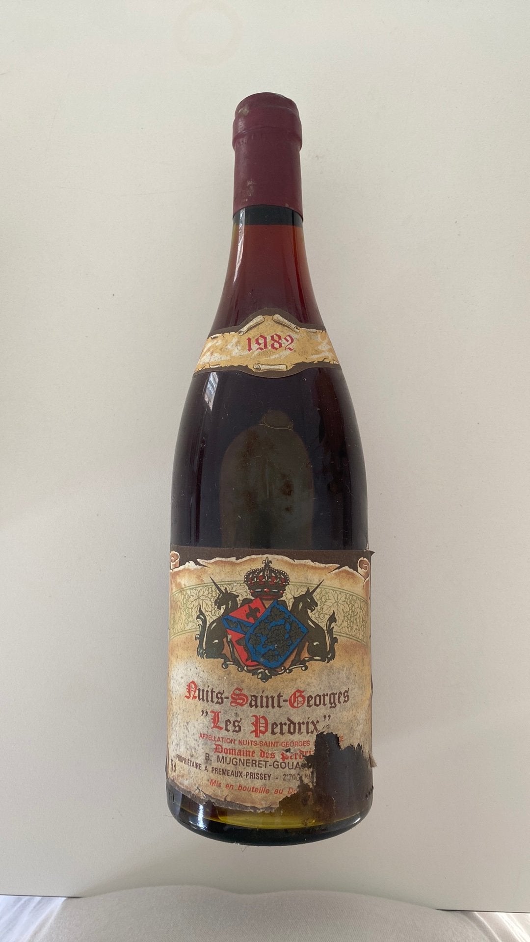 Nuits-Saint-Georges 1er Cru Les Perdrix Domaine des Perdrix, Collections, Enlèvement ou Envoi, Comme neuf