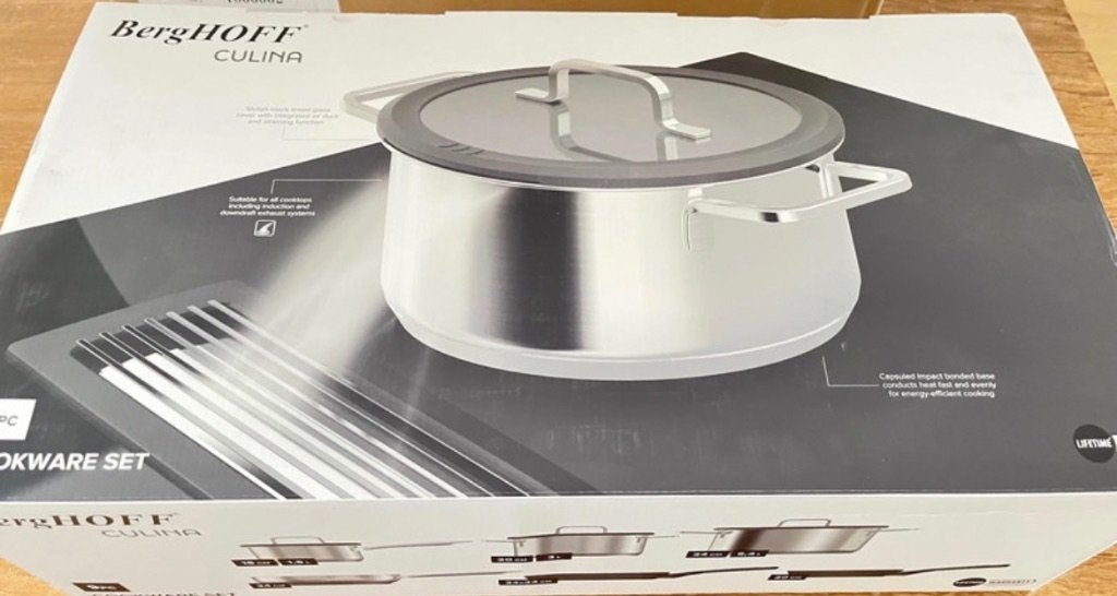 BergHOFF Culina Cookware Set – 9-delig, Maison & Meubles, Cuisine | Casseroles & Poêles, Enlèvement ou Envoi, Neuf, Ensemble de casseroles