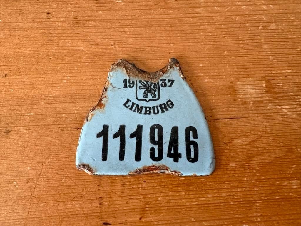 Oud Limburgs fietsplaat 1937, Enlèvement ou Envoi