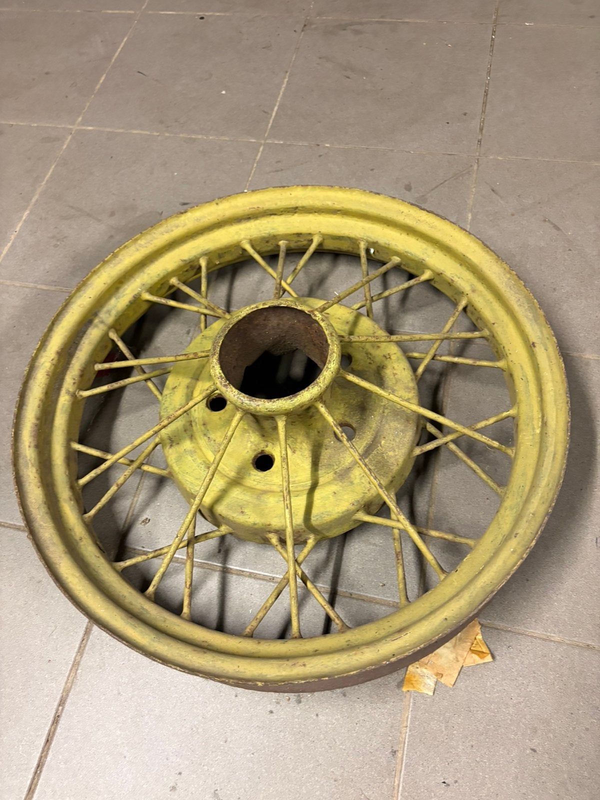 Ford model A 19” wielen, Ophalen